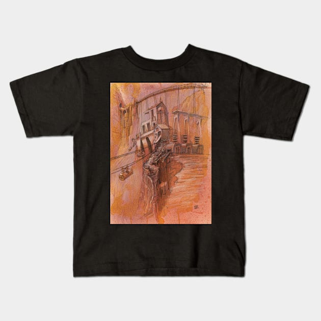 The High Pass Kids T-Shirt by ethanharrisart